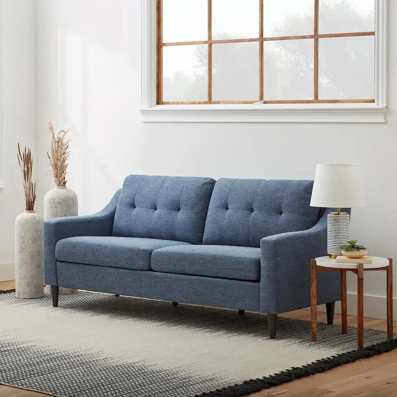 Brookside Ellen 75  Upholstered Scooped Arm Sofa