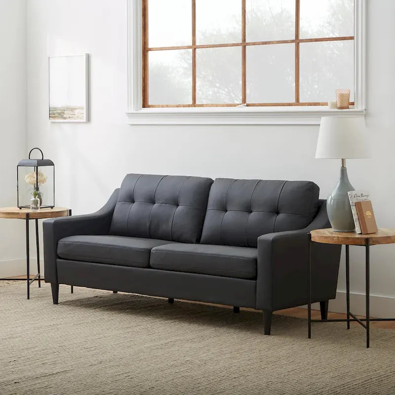 Brookside Ellen 75  Upholstered Scooped Arm Sofa