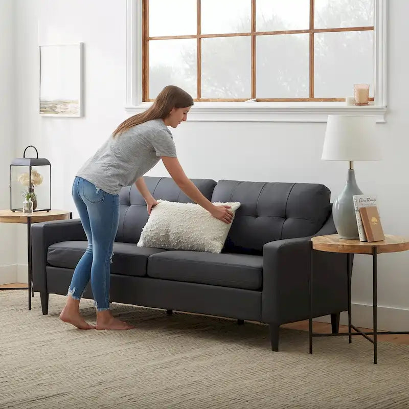 Brookside Ellen 75  Upholstered Scooped Arm Sofa