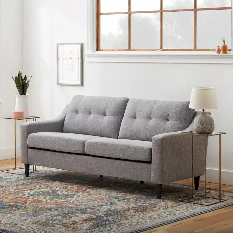 Brookside Ellen 75  Upholstered Scooped Arm Sofa