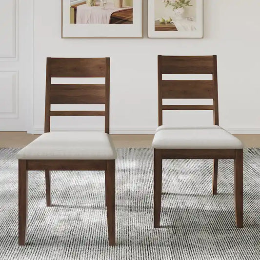 CraftPorch Elegant Wooden Dining Chairs (Set of 2) - N/A