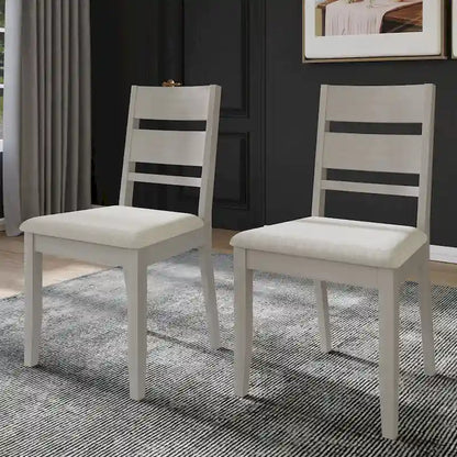 CraftPorch Elegant Wooden Dining Chairs (Set of 2) - N/A