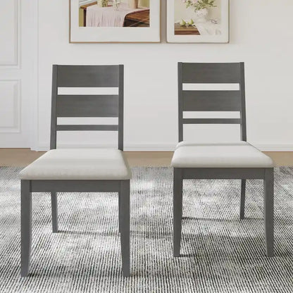 CraftPorch Elegant Wooden Dining Chairs (Set of 2) - N/A