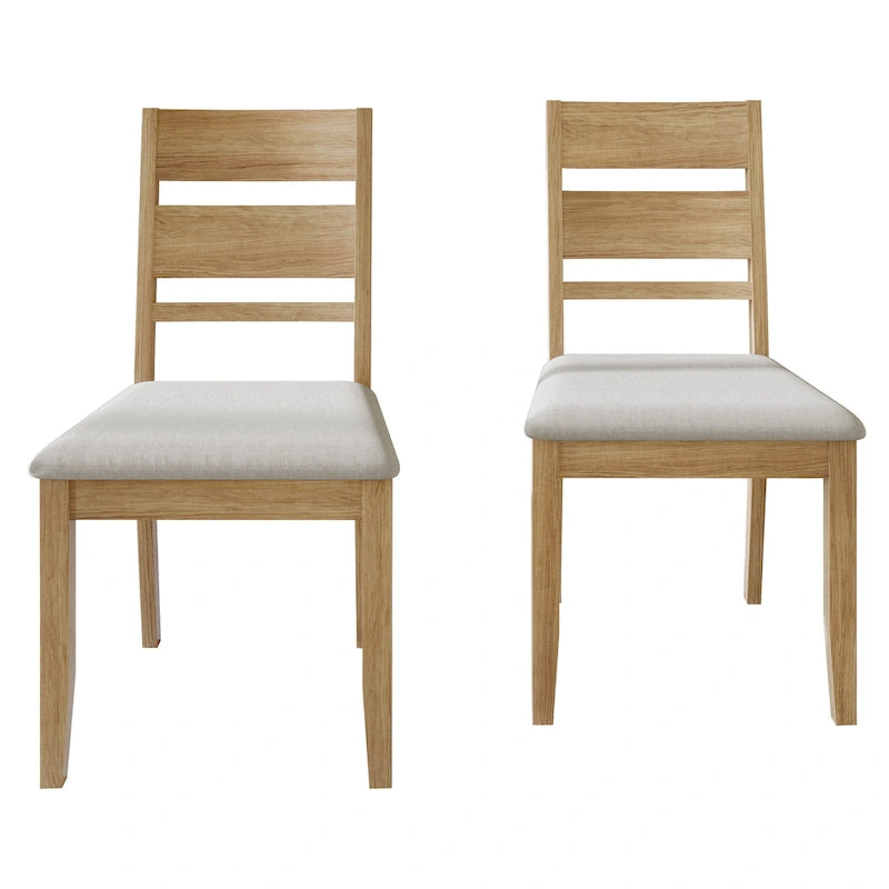 CraftPorch Elegant Wooden Dining Chairs (Set of 2) - N/A