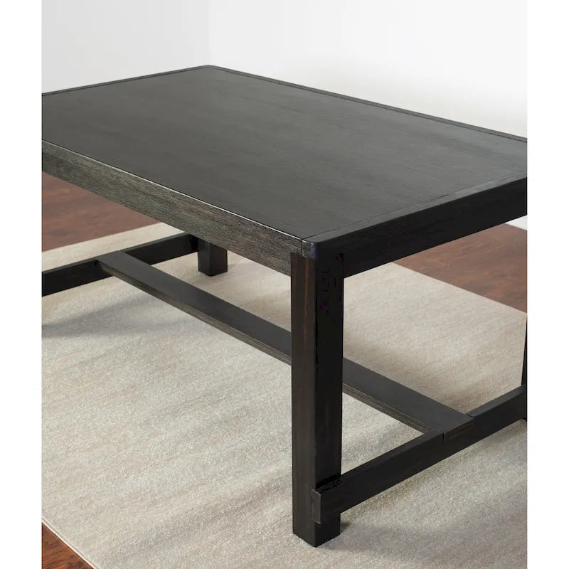 Roundhill Furniture Muzzi Contemporary 6-Piece Dining Set, Dining Table with 4 Stylish Chairs and a Bench