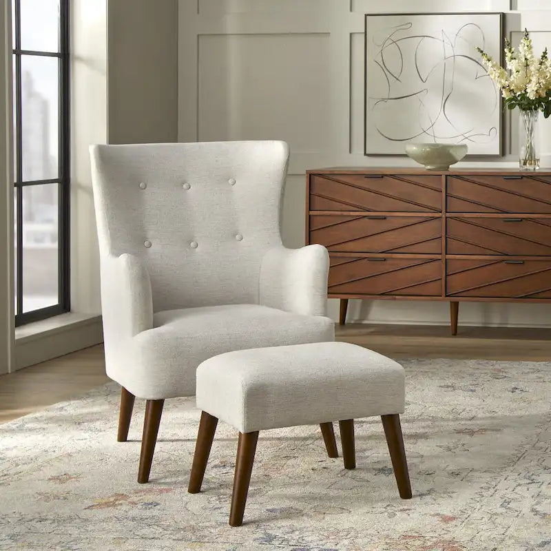 angelo:HOME Jane Chair and Ottoman Set