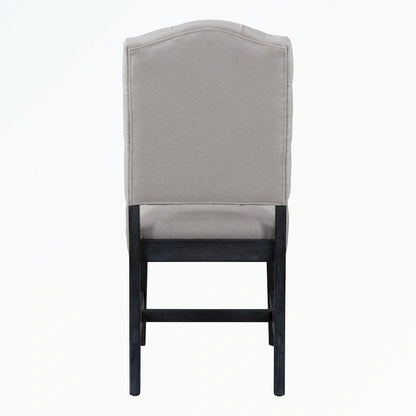 Dining Table Set with Extendable Table and 4 Upholstered Chairs