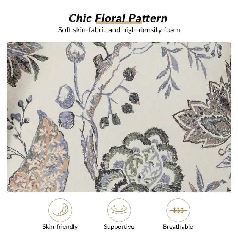 Epimethis Traditional Fabric Accent Armchair with Turned Legs Set of 2 by HULALA HOME