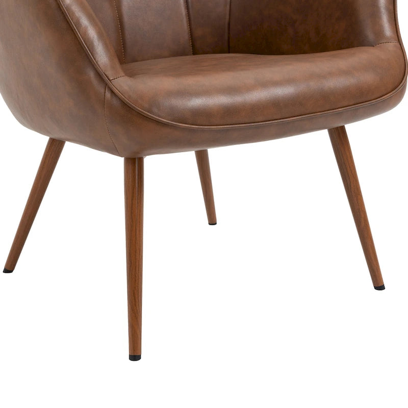 Set of 2 Modern Accent Chair Wingback Armchair