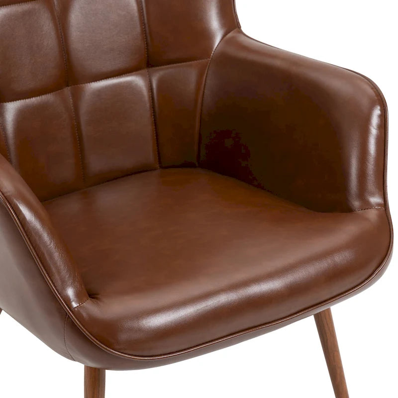 Set of 2 Modern Accent Chair Wingback Armchair