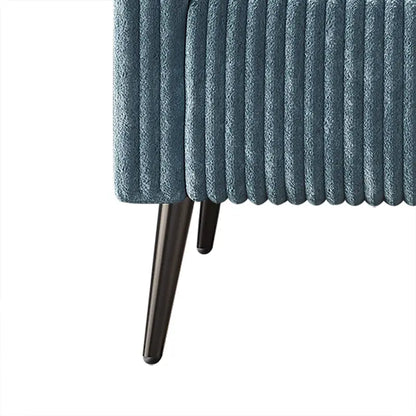 CraftPorch Corduroy Modern and Glamorous Velvet Upholstered 3-Piece Living Room Set