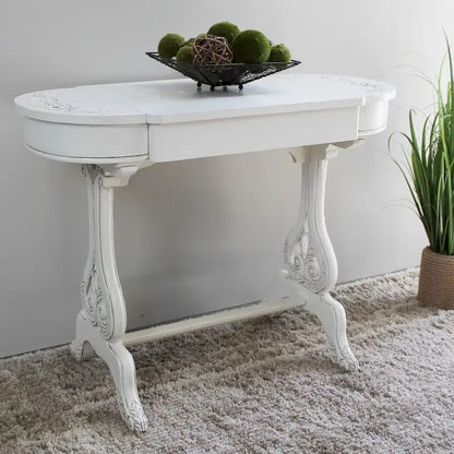 Windsor Carved Writing Table with Drawers