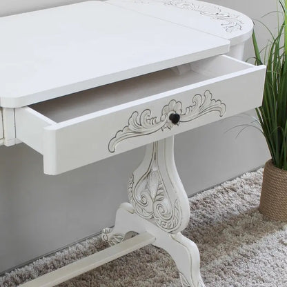 Windsor Carved Writing Table with Drawers