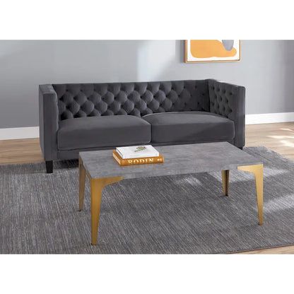 Lifestorey Modern Chesterfield Back Sofa