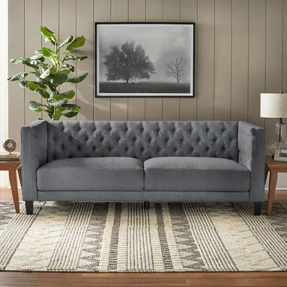 Lifestorey Modern Chesterfield Back Sofa