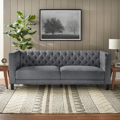 Lifestorey Modern Chesterfield Back Sofa