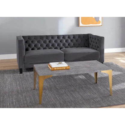 Lifestorey Modern Chesterfield Back Sofa