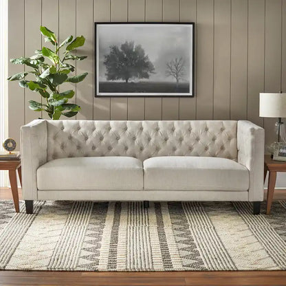 Lifestorey Modern Chesterfield Back Sofa