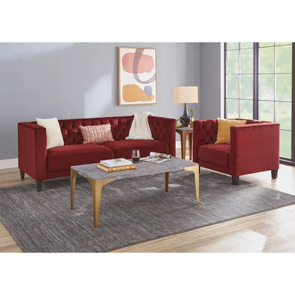 Lifestorey Modern Chesterfield Back Sofa