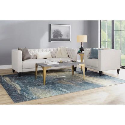 Lifestorey Modern Chesterfield Back Sofa