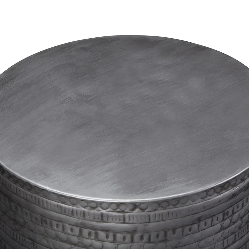 WYNDENHALL Jean 15  Wide Tribal Pattern Metal Accent Table & Assembled - 15 w x 15  d x 20  h