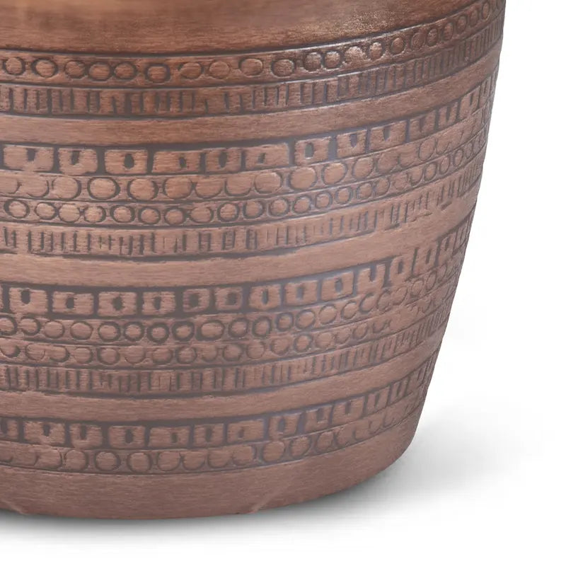 WYNDENHALL Jean 15  Wide Tribal Pattern Metal Accent Table & Assembled - 15 w x 15  d x 20  h