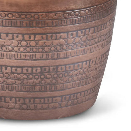 WYNDENHALL Jean 15  Wide Tribal Pattern Metal Accent Table & Assembled - 15 w x 15  d x 20  h