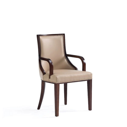 Manhattan Comfort Grand Faux Leather Dining Armchair