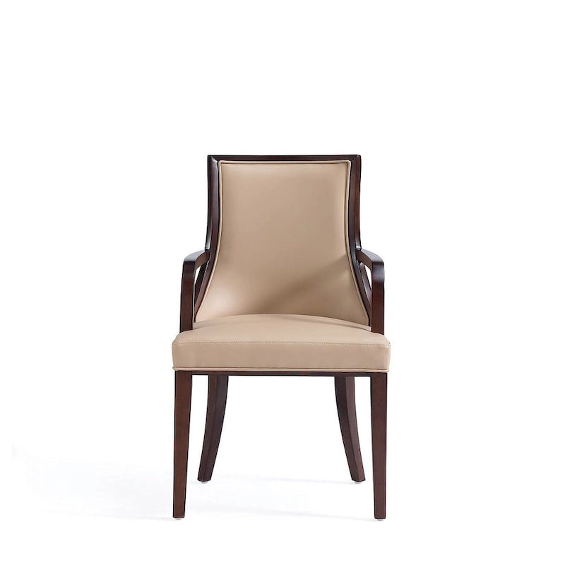 Manhattan Comfort Grand Faux Leather Dining Armchair