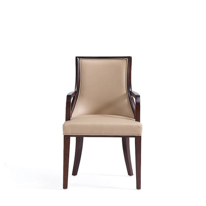 Manhattan Comfort Grand Faux Leather Dining Armchair