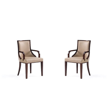 Manhattan Comfort Grand Faux Leather Dining Armchair
