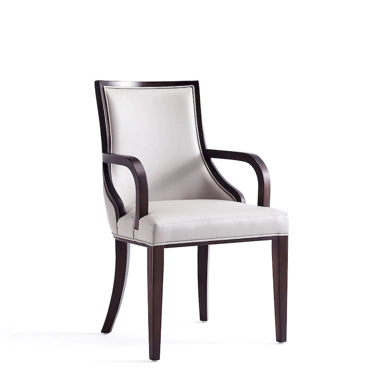 Manhattan Comfort Grand Faux Leather Dining Armchair