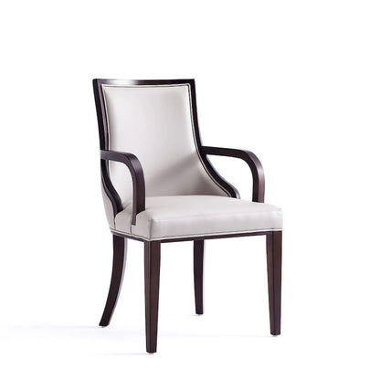 Manhattan Comfort Grand Faux Leather Dining Armchair