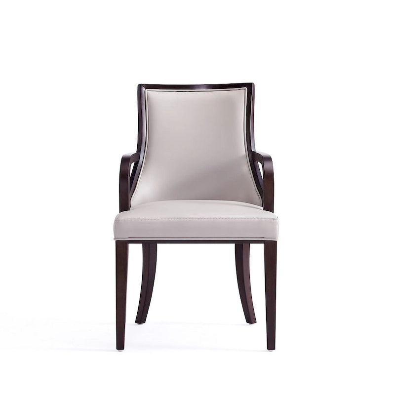 Manhattan Comfort Grand Faux Leather Dining Armchair