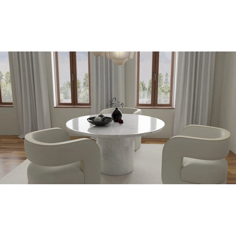 60  Marble Dining Table - option for  Lazy Susan  available