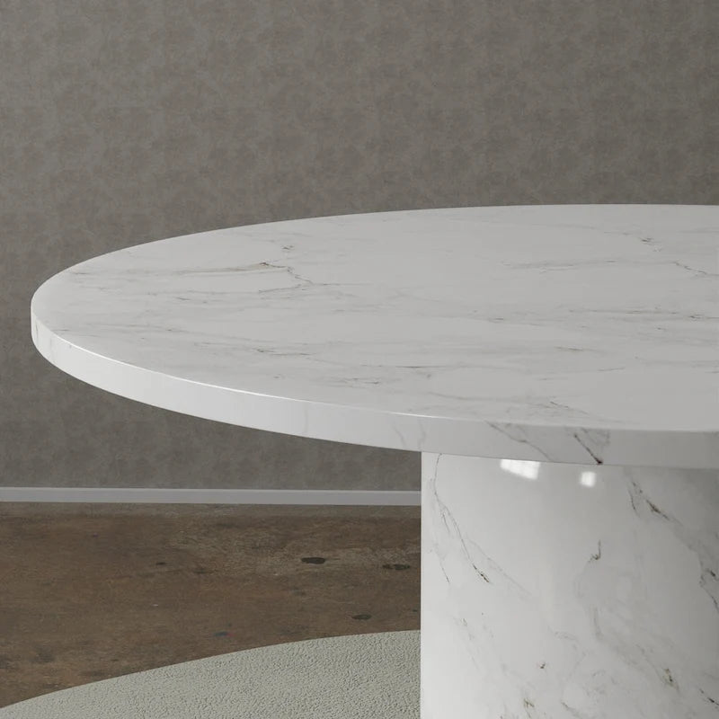 60  Marble Dining Table - option for  Lazy Susan  available