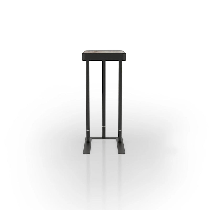 Schofield Industrial 20-inch Metal C-Shape Slide-open Top Side Table by Furniture of America