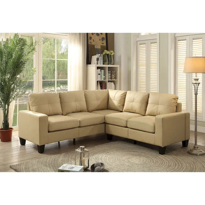 Newbury Faux Leather Sectional Sofa