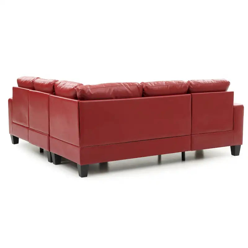 Newbury Faux Leather Sectional Sofa