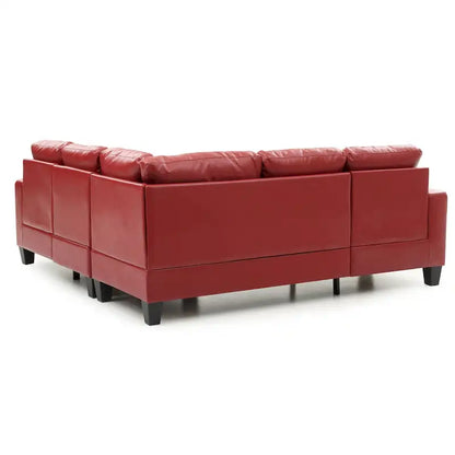 Newbury Faux Leather Sectional Sofa