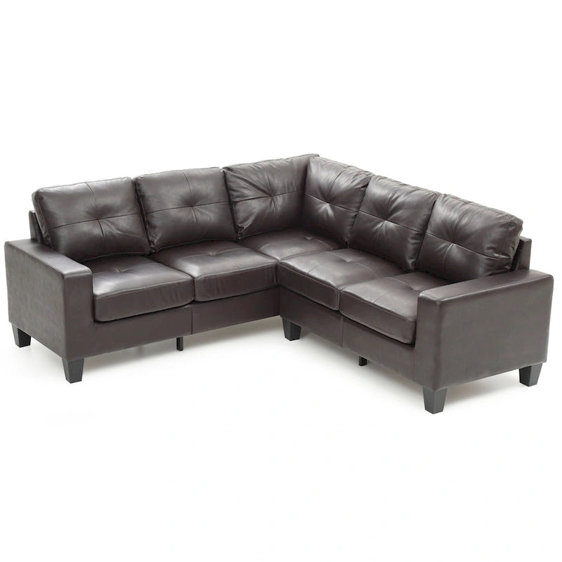 Newbury Faux Leather Sectional Sofa