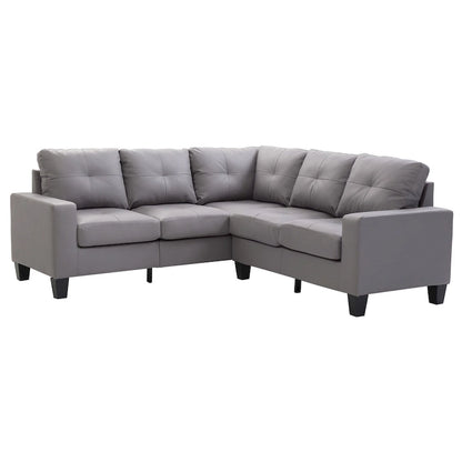 Newbury Faux Leather Sectional Sofa