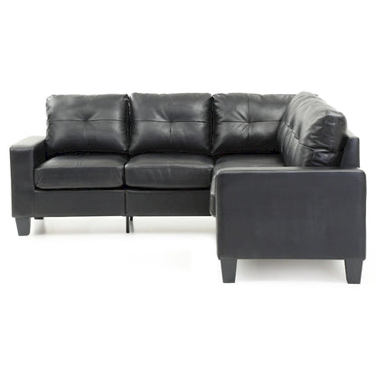 Newbury Faux Leather Sectional Sofa