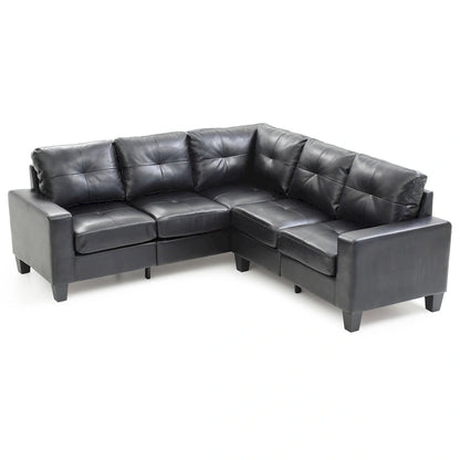 Newbury Faux Leather Sectional Sofa