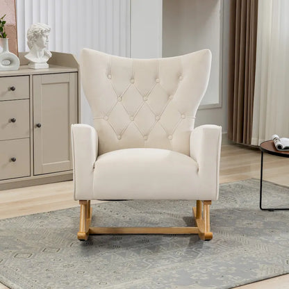 Tufted Rocking Chair Single Sofa Accent Rocker