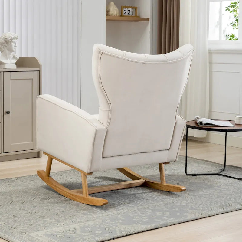 Tufted Rocking Chair Single Sofa Accent Rocker