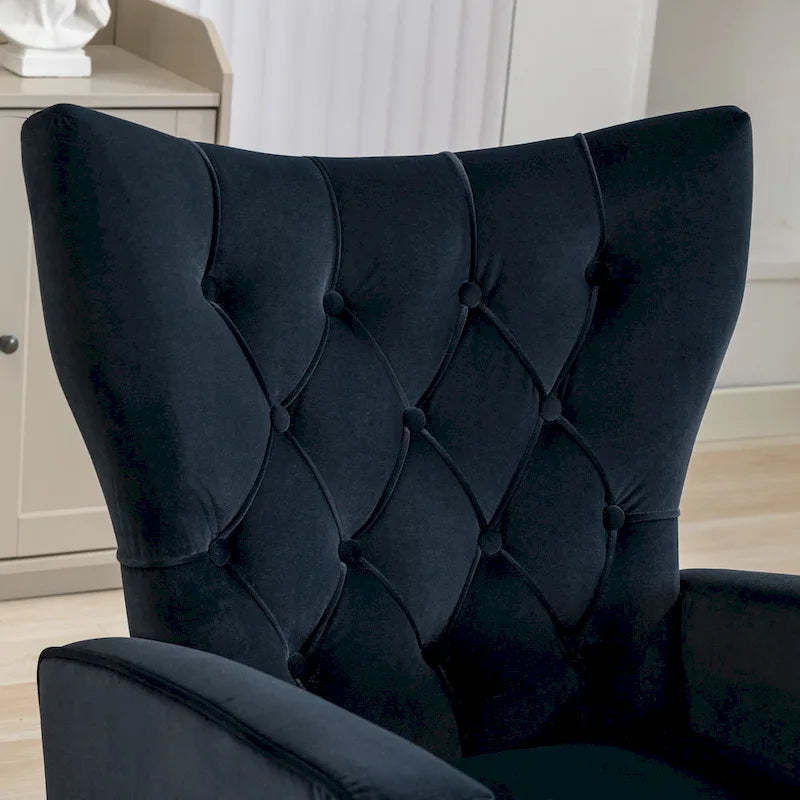 Tufted Rocking Chair Single Sofa Accent Rocker