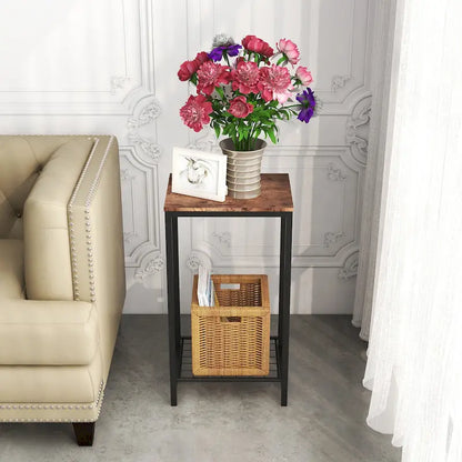 2-Tier End Table for Living Room