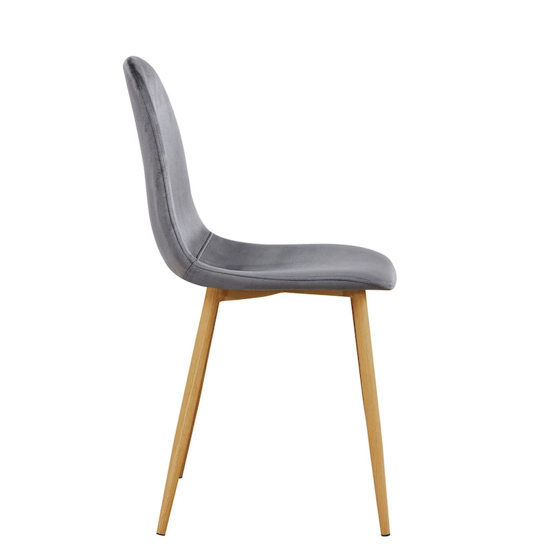 HomyLin Dining Chair Set of 4 Upholstered Fabric Low Back Armless