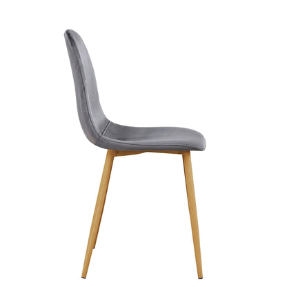 HomyLin Dining Chair Set of 4 Upholstered Fabric Low Back Armless